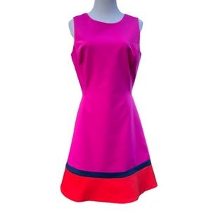 Badgley Mischka Sleeveless Fit & Flare Pink Dress | Sz 6